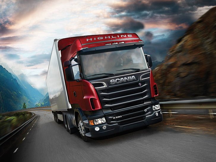 Camión Scania en ruta